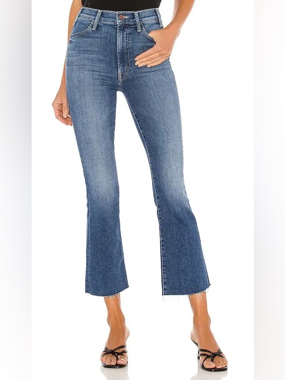 Mother Denim The Hustler Ankle Fray in Satisfaction, Guaranteed Size 25